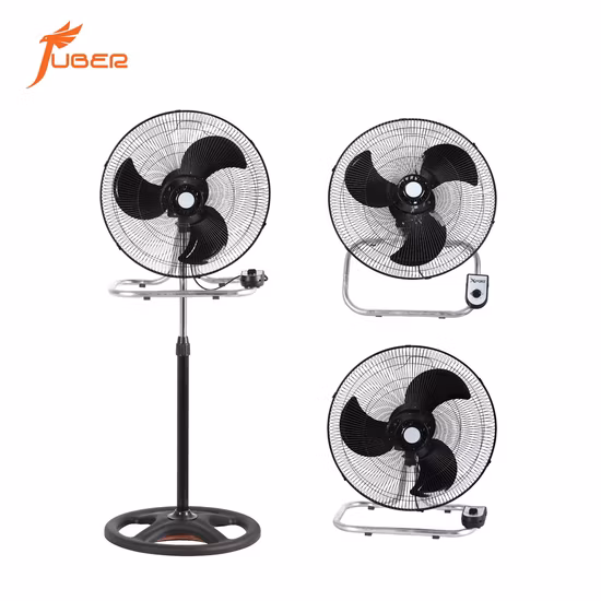 中国18インチ3 in 1 12V 24V AC DC高速産業用空冷台座スタンディングファン