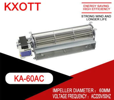 Ka60mm AC 110V 230V クロスフロー軸流冷却工業用送風機 AC 換気ファン
